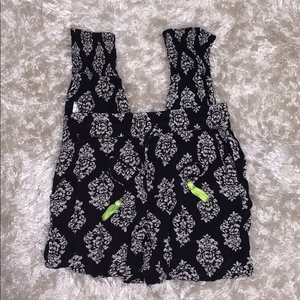 Boho black and white beach cover‎ up pants